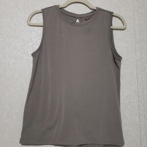 Athleta Gray Muscle Tee Sleeveless Top..size:XXS